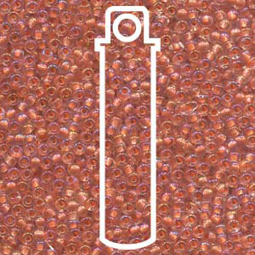 Preciosa 8/0 Rocaille Seed Beads - SB8-58589 - Peach Ceylon AB - 22gm Tube