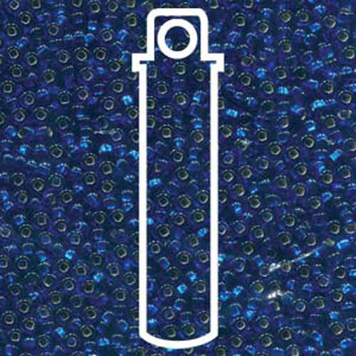 Preciosa 6/0 Rocaille Seed Beads - SB6-67300 - Silver Lined Dark Blue - 20gm Tube