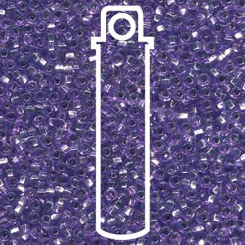 Preciosa 6/0 Rocaille Seed Beads - SB6-78123 - Silver Lined Amethyst Sol Gel - 20gm Tube