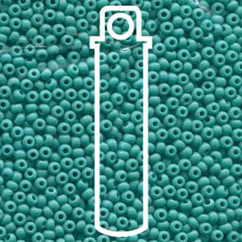 Preciosa 8/0 Rocaille Seed Beads - SB8-63130 - Green Turquoise - 22gm Tube