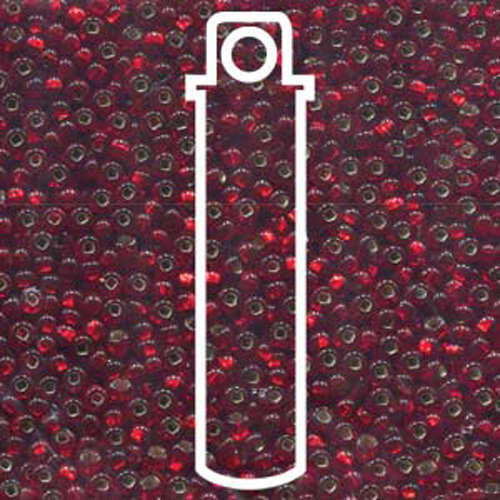 Preciosa 6/0 Rocaille Seed Beads - SB6-97070 - Silver Lined Light Ruby - 20gm Tube