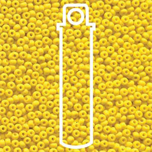 Preciosa 8/0 Rocaille Seed Beads - SB8-83130 - Dark Yellow Opaque - 22gm Tube