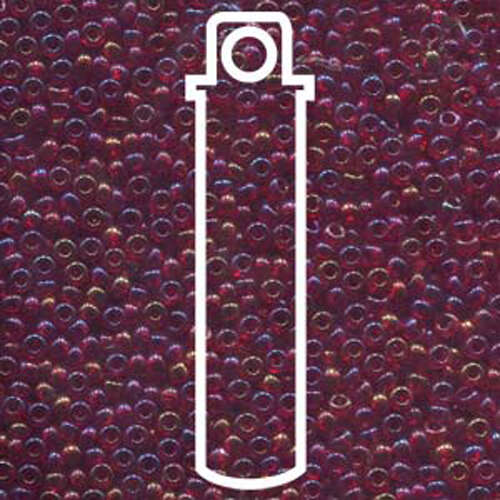 Preciosa 8/0 Rocaille Seed Beads - SB8-91090 - Ruby AB - 22gm Tube