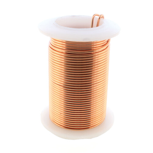 Tarnish Resistant Medium Temper Copper 18 Gauge Round Wire - 10yd / 9m Roll - Box of 12 - NC-NTW18C