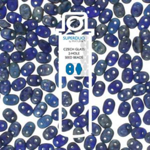 Super Duo 2.5mm x 5mm - DU0530090-83500 - Matte Cobalt Rembrandt - 22.5gm Tube