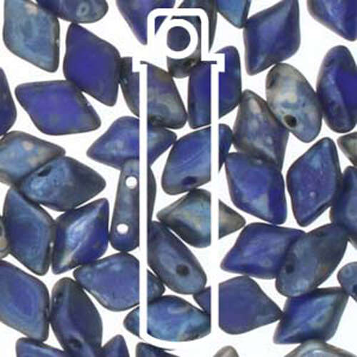 Gem Duo 8mm x 5mm - GD8530090-83500 - Matte Cobalt Rembrandt - 8gm Tube