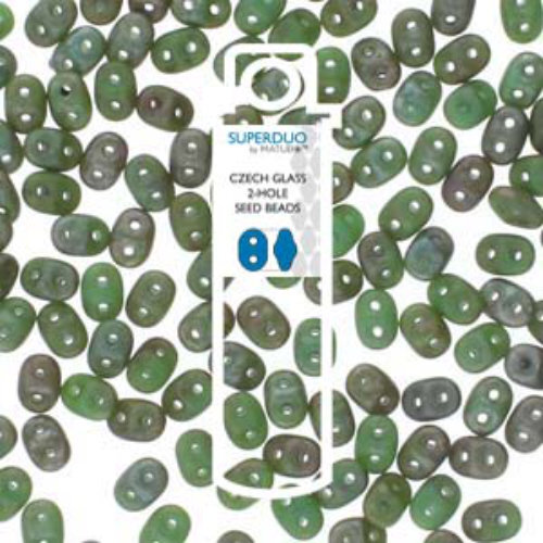 Super Duo 2.5mm x 5mm - DU0563130-83500 - Matte Turquoise Green Rembrandt - 22.5gm Tube