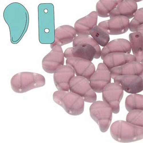 Paisley Duo 8mm x 5mm - Amethyst Matt - PD8520060-84110 - 100gm Bag