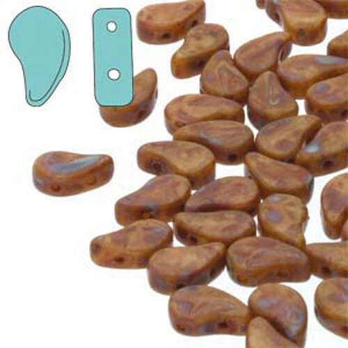 Paisley Duo 8mm x 5mm - Beige Travertine - PD8513020-86805 - 100gm Bag