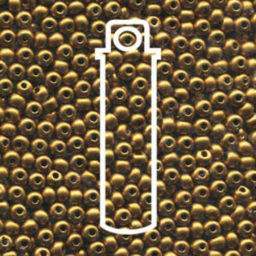 Preciosa 6/0 Rocaille Seed Beads - SB6-01740 - Bronze Gold - 20gm Tube