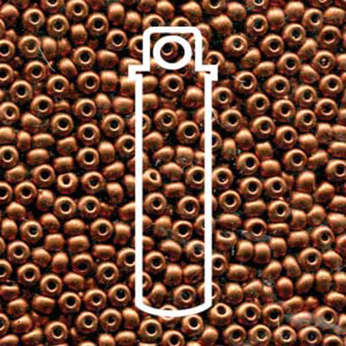 Preciosa 6/0 Rocaille Seed Beads - SB6-01750 - Bronze Fire Red - 20gm Tube