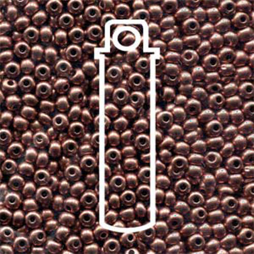 Preciosa 6/0 Rocaille Seed Beads - SB6-01780 - Bronze Copper - 20gm Tube