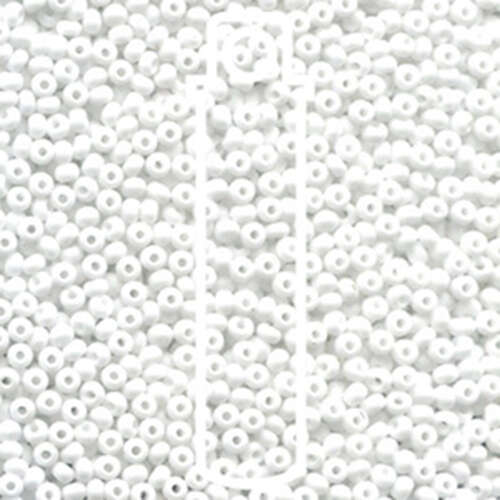 Preciosa 6/0 Rocaille Seed Beads - SB6-03050M - Chalk Matte - 20gm Tube