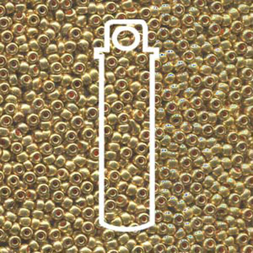 Preciosa 8/0 Rocaille Seed Beads - SB8-18581 - Terra Metallic Gold - 22gm Tube