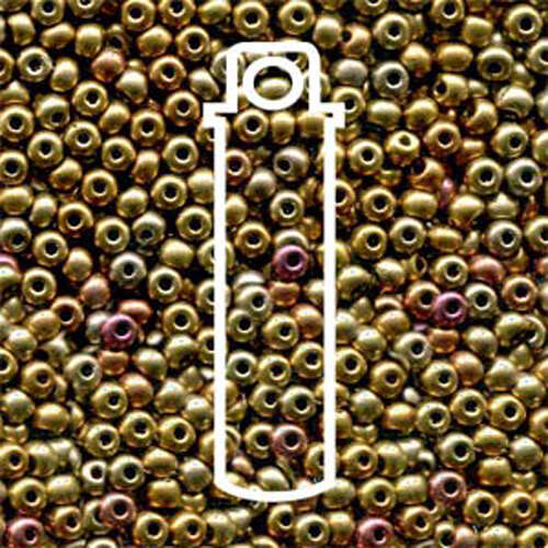 Preciosa 6/0 Rocaille Seed Beads - SB6-01610 - Golden Rainbow - 20gm Tube