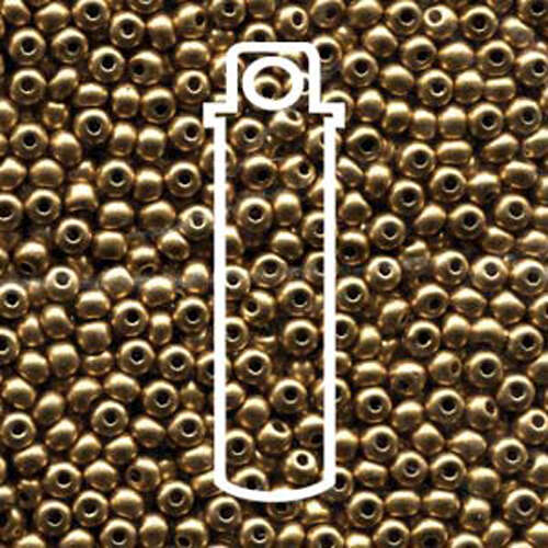 Preciosa 6/0 Rocaille Seed Beads - SB6-01710 - Pale Gold Bronze - 20gm Tube