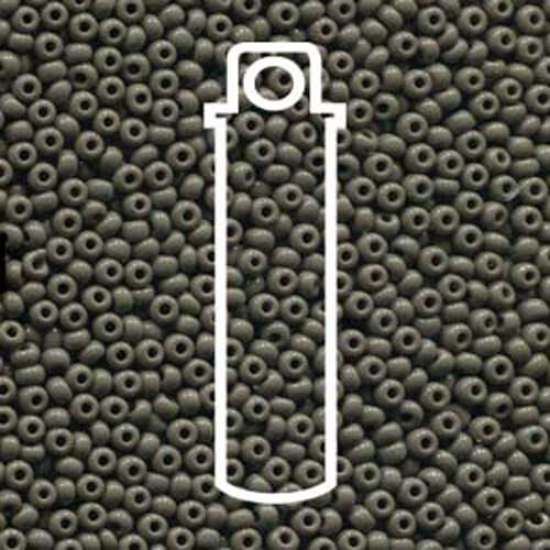 Preciosa 8/0 Rocaille Seed Beads - SB8-43020 - Opaque Grey - 22gm Tube