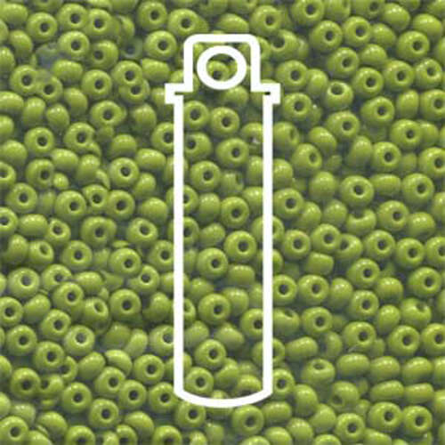 Preciosa 8/0 Rocaille Seed Beads - SB8-53430 - Opaque Olive - 22gm Tube