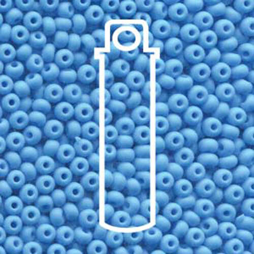 Preciosa 8/0 Rocaille Seed Beads - SB8-63020M - Matt Light Blue - 22gm Tube