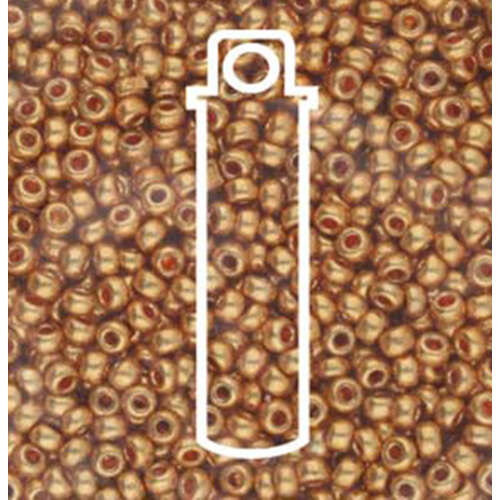 Preciosa 11/0 Rocaille Seed Beads - SB11-18583 - Terra Metallic Dark Gold - 24gm Tube