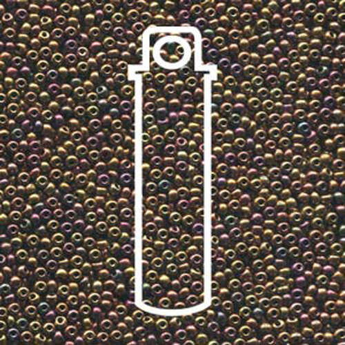 Preciosa 11/0 Rocaille Seed Beads - SB11-01620 - Dark Golden Rainbow - 24gm Tube