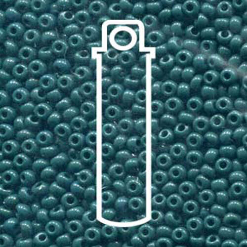 Preciosa 11/0 Rocaille Seed Beads - SB11-53270 - Opaque Dark Jade - 24gm Tube