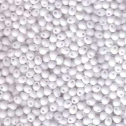 Miyuki 3.4mm Drop Bead - DP-9402F - Matte Opaque White - 250gm Bag