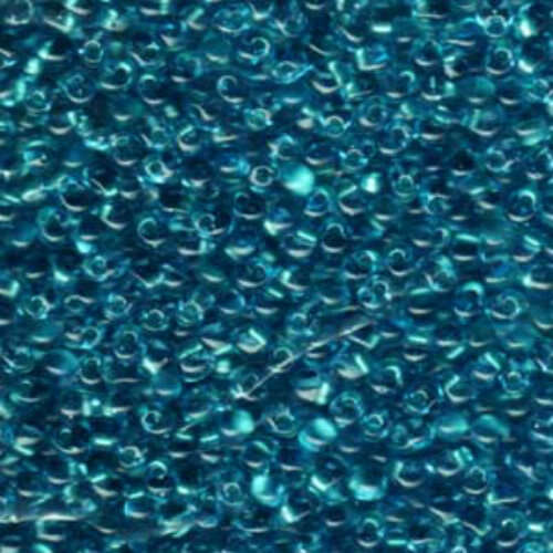 Miyuki 3.4mm Drop Bead - DP-9F46 - Sparkling Aqua Green Lined Aqua - 250gm Bag