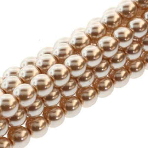 6mm Czech Glass Pearl - 75 Bead Strand - PRL06-70425 - Mauve