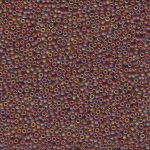Miyuki 15/0 Rocaille Bead - 15-9134FR - Matte Transparent Dark Topaz AB - 250gm Bag