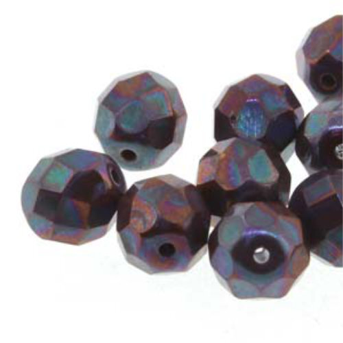 6mm Fire Polish Beads - Nebula Brown 13610-15001 - 25 Bead Strand