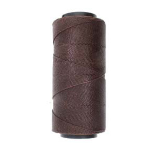 Brazilian 2 Ply Waxed Polyester Cord - PLY04-CBR - Cedar Brown - 144 Metre  Spool