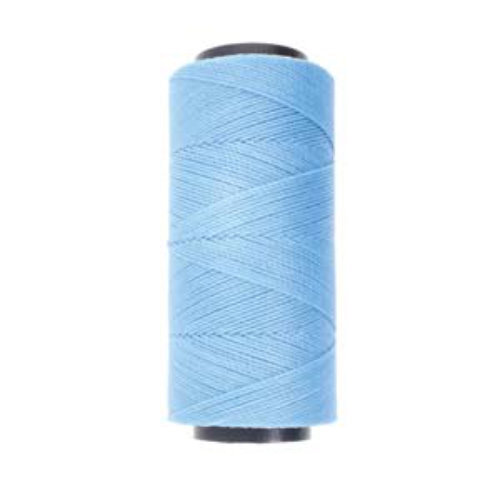 Brazilian 2 Ply Waxed Polyester Cord - PLY04-CFB - Cornflower Blue - 144 Metre  Spool