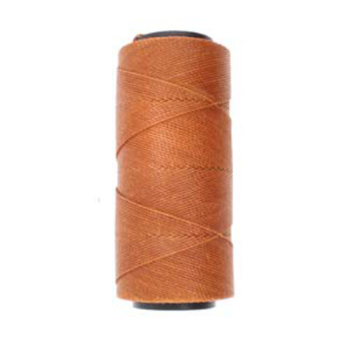 Brazilian 2 Ply Waxed Polyester Cord - PLY04-CHN - Chestnut - 144 Metre  Spool