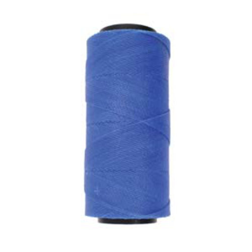 Brazilian 2 Ply Waxed Polyester Cord - PLY04-BLU - Blue - 144 Metre  Spool