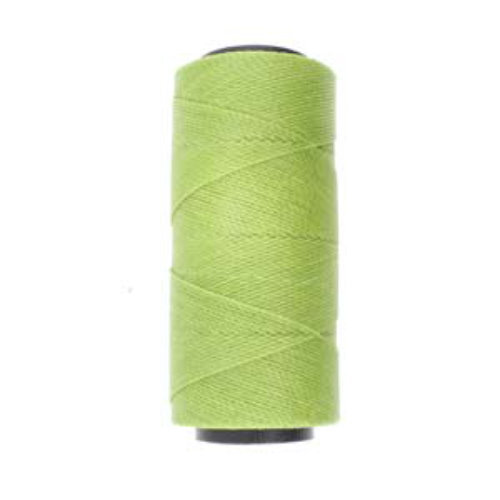 Brazilian 2 Ply Waxed Polyester Cord - PLY04-LIM - Lime - 144 Metre  Spool