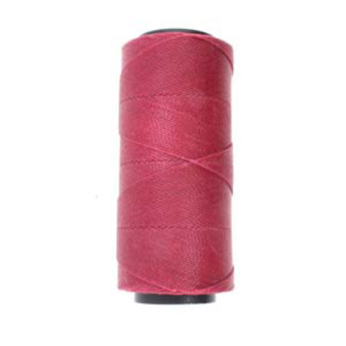 Brazilian 2 Ply Waxed Polyester Cord - PLY04-RAS - Raspberry - 144 Metre  Spool