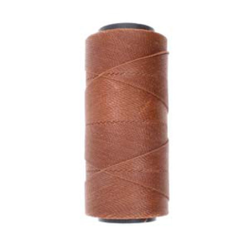Brazilian 2 Ply Waxed Polyester Cord - PLY04-RUS - Rust - 144 Metre  Spool