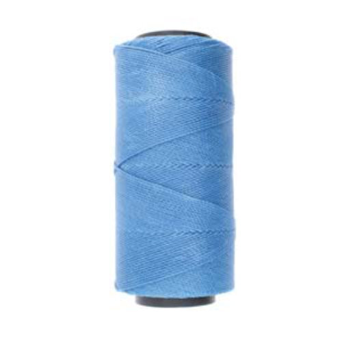 Brazilian 2 Ply Waxed Polyester Cord - PLY04-SKY - Sky Blue - 144 Metre  Spool