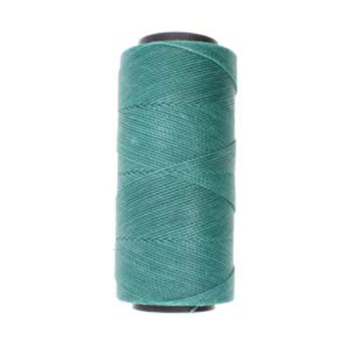 Brazilian 2 Ply Waxed Polyester Cord - PLY04-TEA - Teal - 144 Metre  Spool