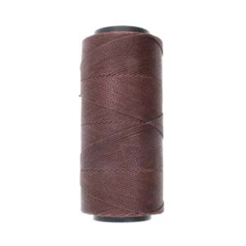Brazilian 2 Ply Waxed Polyester Cord - PLY04-WIN - Wine - 144 Metre  Spool