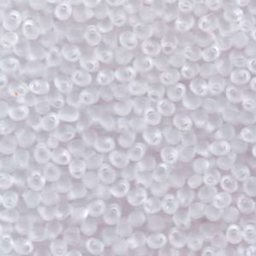 Miyuki 3.4mm Drop Bead - DP-9131F - Matte Crystal - 250gm Bag