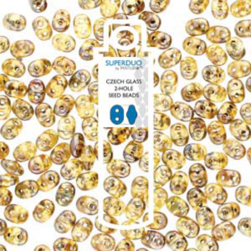 Super Duo 2.5mm x 5mm - DU0500030-43500 - Crystal Rembrandt - 22.5gm Tube