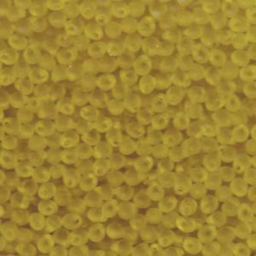 Miyuki 3.4mm Drop Bead - DP-9136F - Matte Transparent Yellow - 250gm Bag