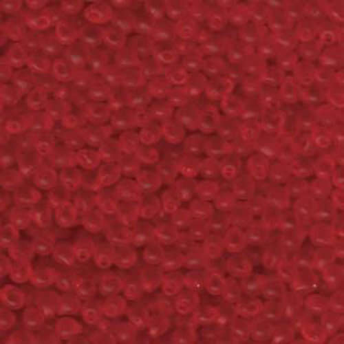 Miyuki 3.4mm Drop Bead - DP-9140F - Matte Transparent Red Orange - 250gm Bag