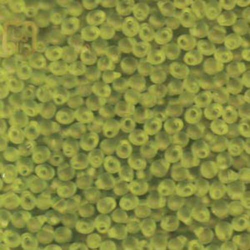 Miyuki 3.4mm Drop Bead - DP-9143F - Matte Transparent Chartreuse - 250gm Bag