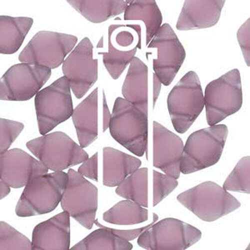 Gem Duo 8mm x 5mm - GD8520060-84110 - Matte Amethyst - 8gm Tube