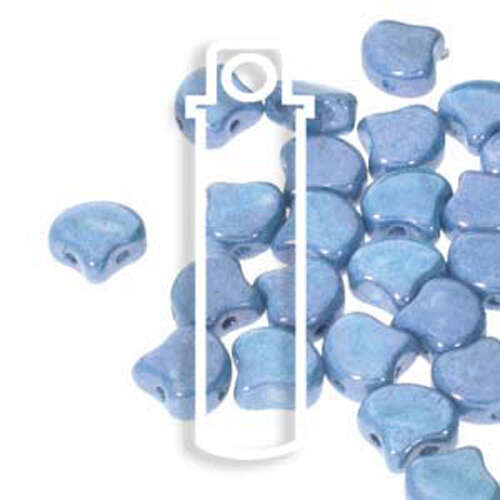 Ginko Leaf 7.5mm x 7.5mm - GNK8703000-14464 - Chalk Blue Luster - 22gm Tube