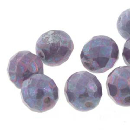 8mm Fire Polish Beads - Nebula Chalk 03000-15001 - 20 Bead Strand