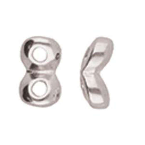 Kaparia - Super Duo Side Bead - Antique Silver  CYM-SD-012201-SP